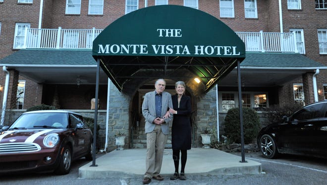 Barney Fitzpatrick and Sue Conlon received a warm send-off from the community at an open house at the Monte Vista on Feb. 21. The couple sold the hotel after owning and operating it for eight years.