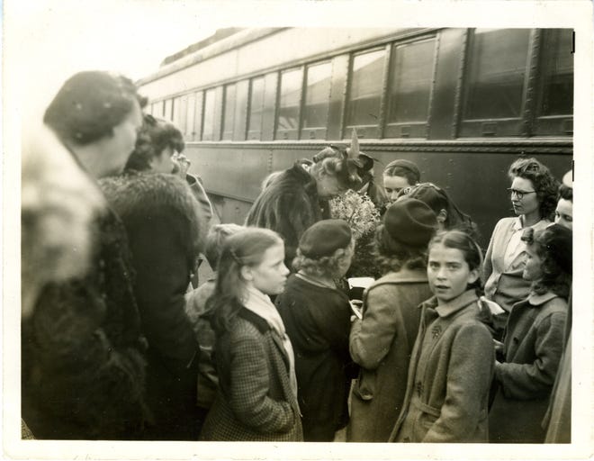 Eleanor Roosevelt visited the Swannanoa Valley in March 1945.