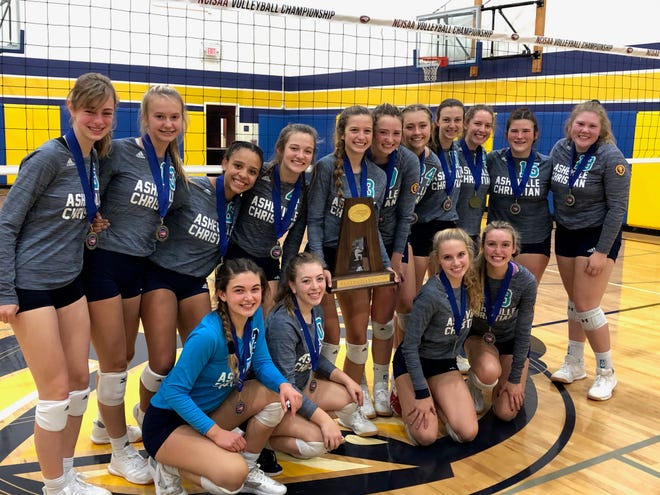 Asheville Christian Academy volleyball won its 11th state championship on Oct. 31, 2020.